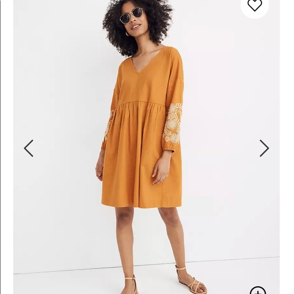 Madewell Embroidered Sleeve Popover 